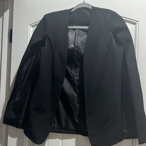 Womens Cape Blazer Split Sleeve Open Front Casual Jacket. Never worn
